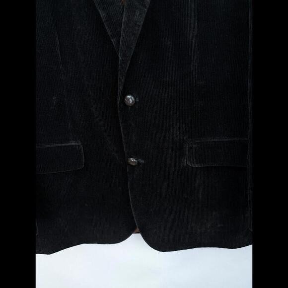 [SOLD] NWT BROOKS BROTHERS Men's Sz US 42R Black Corduroy Blazer Jacket Madison - Picture 5 of 11